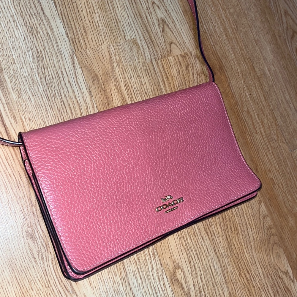 Authentic Coach Pink Crossbody Purse